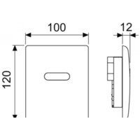 Tece Planus Irinal 230/12 В 9242352 (нержавеющая сталь/сатин) Image #2