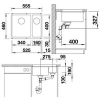 Blanco Rotan 340/160-U 523077 (антрацит) Image #2
