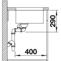 Blanco Andano 500/180-U (левая, без клапана-автомата) Image #4
