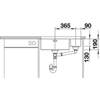 Blanco Andano 500/180-U (правая, без клапана-автомата) Image #5
