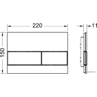 Tece Square 9240801 (белый/нержавеющая сталь) Image #2