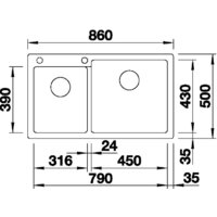 Blanco Pleon 9 527636 (левая, мягкий белый) Image #2