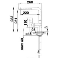 Blanco Linus-S Lever Left (нержавеющая сталь) Image #6