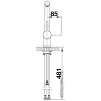 Blanco Linus-S Lever Left (нержавеющая сталь) Image #5