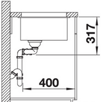 Blanco Subline 430/270-U (антрацит) 523151 Image #3