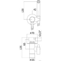 Paffoni Tweet Round ZDUP110CR Image #2