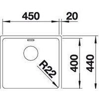 Blanco Andano 450-U (без клапана-автомата) [519373] Image #2