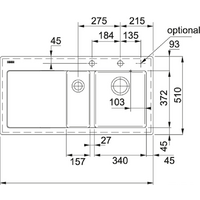 Franke Mythos MTK 651-100 (оникс, чаша слева) Image #2