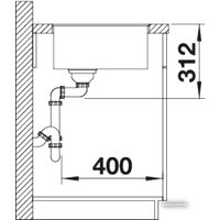 Blanco Subline 500-F (алюметаллик) Image #3