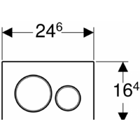 Geberit Sigma 20 New 115.882.14.1 (черный матовый лак/хром глянцевый) Image #3