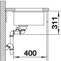Blanco Subline 350/150-U (глянцевая магнолия) Image #6