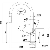 Franke Ambient (хром/миндаль) Image #2
