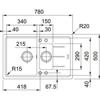 Franke Basis BFG 651-78 114.0693.555 (матовый черный) Image #3