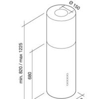 Falmec Polar/White Design Island 35 800 м3/ч (белый) Image #2
