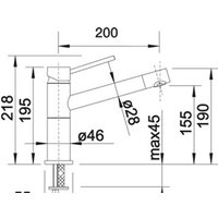 Blanco Alta Compact 526162 (черный/хром) Image #2