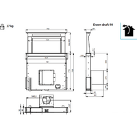 Falmec Down Draft Design+ 90 (черный) Image #4