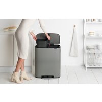 Brabantia Bo Pedal Bin 2 x 30 л (минерально-серый) Image #7