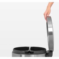 Brabantia Pedal Bin Recycle Silent 2 x 20 л (стальной матовый) Image #6