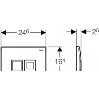 Geberit Delta 50 115.135.46.1 (хром матовый) Image #2