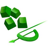 Razer PBT Keycap + Coiled Cable Upgrade Set Green