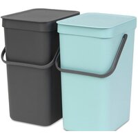 Brabantia Sort & Go 2 x 12 л (мятный/серый)