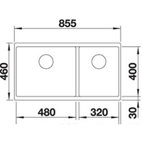 Blanco Subline 480/320-U (темная скала) 523585 Image #2