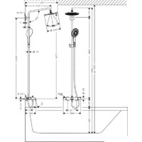 Hansgrohe Raindance Select 240 Showerpipe (27117000) Image #2