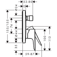 Hansgrohe Talis E 71745990 (золотистый) Image #2