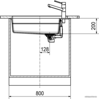 Franke Kubus 2 KNG 110-62 125.0528.620 (оникс) Image #3