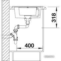 Blanco Metra 6 S Compact 518876 (темная скала) Image #3