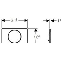 Geberit Sigma 10 115.758.KM.5 (черный/хром) Image #3