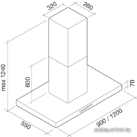 Falmec Plane Design 120 800 м3/ч (нержавеющая сталь) Image #6