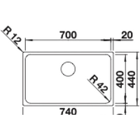 Blanco Solis 700-U 526125 (полированная) Image #2