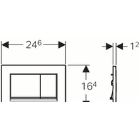 Geberit Sigma 30 115.883.KM.1 (черный/хром глянцевый) Image #2