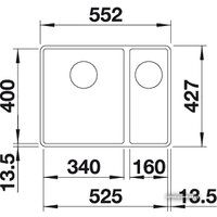 Blanco Subline 340/160-F (белый) Image #2