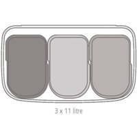 Brabantia Bo Pedal Bin 3 x 11л (черный матовый) Image #11