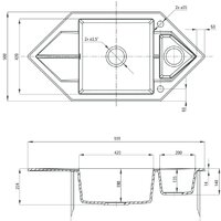 Deante Hexon ZQP A653 (алебастр) Image #2