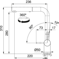 Franke Active Plus Pull Out Spray (черный матовый) Image #2