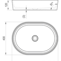 Ravak Moon 2 56x40 [XJN01300002] Image #2