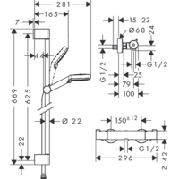 Hansgrohe Crometta Vario / Ecostat 1001 CL Combi [27812400] Image #2