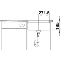 Blanco Subline 500-U (глянцевый белый) Image #5