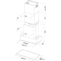 Falmec Gruppo Incasso NRS 50 800 м3/ч (нержавеющая сталь) Image #3