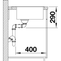 Blanco Andano 340/340-IF/A 525248 (с клапаном-автоматом, сатин) Image #7