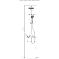 Hansgrohe Croma 220 Showerpipe 1038 мм (27185000) Image #2