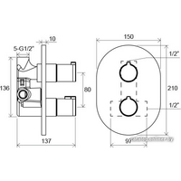 Ravak Chrome-CR 064.00 [X070095] Image #2
