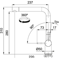 Franke Active Plus Swivel Spout (никель) Image #2