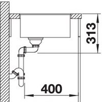 Blanco Subline 400-F (антрацит) Image #4