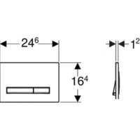 Geberit Sigma 50 115.671.11.2 (белый/черный хромированный) Image #2