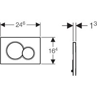 Geberit Sigma 01 115.770.JQ.5 (хром матовый) Image #2