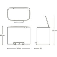 Brabantia Bo Pedal Bin 36 л (платиновый) Image #11